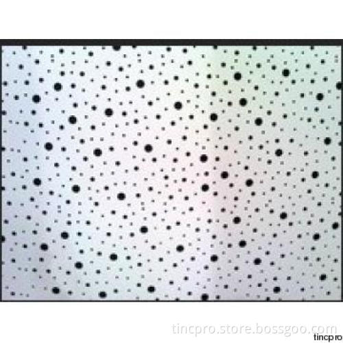 Irregular Hole Plasterboard Ceiling